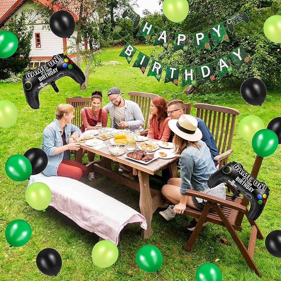 Amazon | 風船バルーン ビデオゲーム 誕生日 パーティー